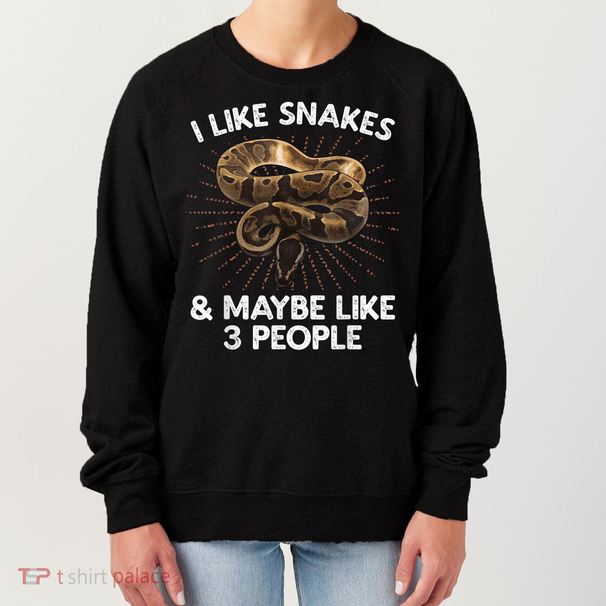 Cool Snake Art For Men Women Ball Python Rattlesnake Reptile Women's Sweatshirt