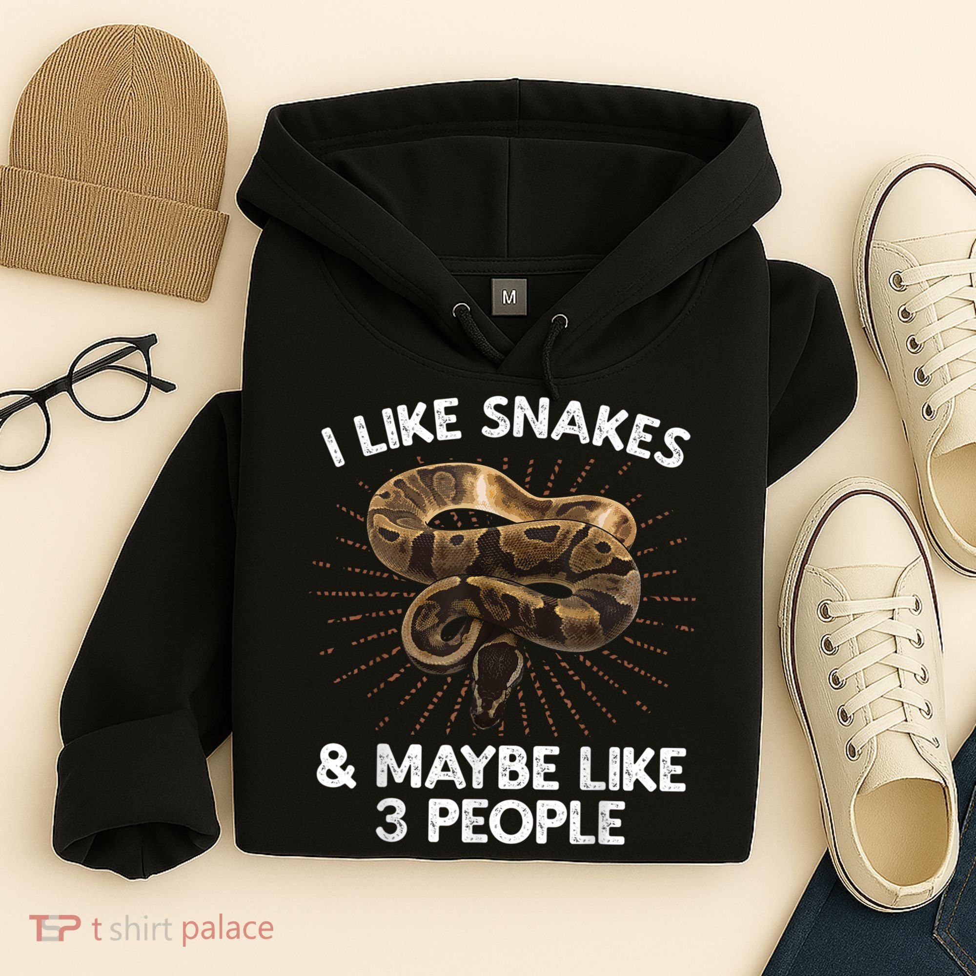 Cool Snake Art For Men Women Ball Python Rattlesnake Reptile Hoodie