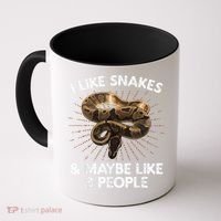 Cool Snake Art For Men Women Ball Python Rattlesnake Reptile Coffee Mug thumb 0