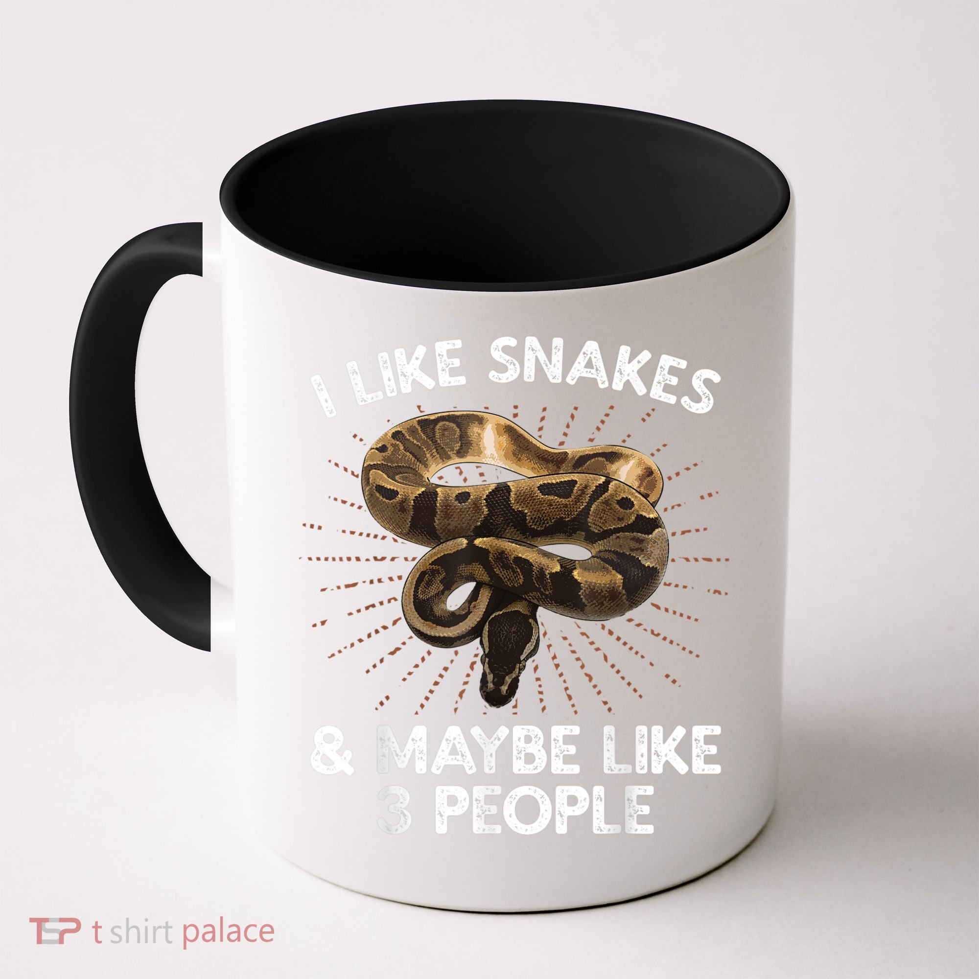 Cool Snake Art For Men Women Ball Python Rattlesnake Reptile Coffee Mug