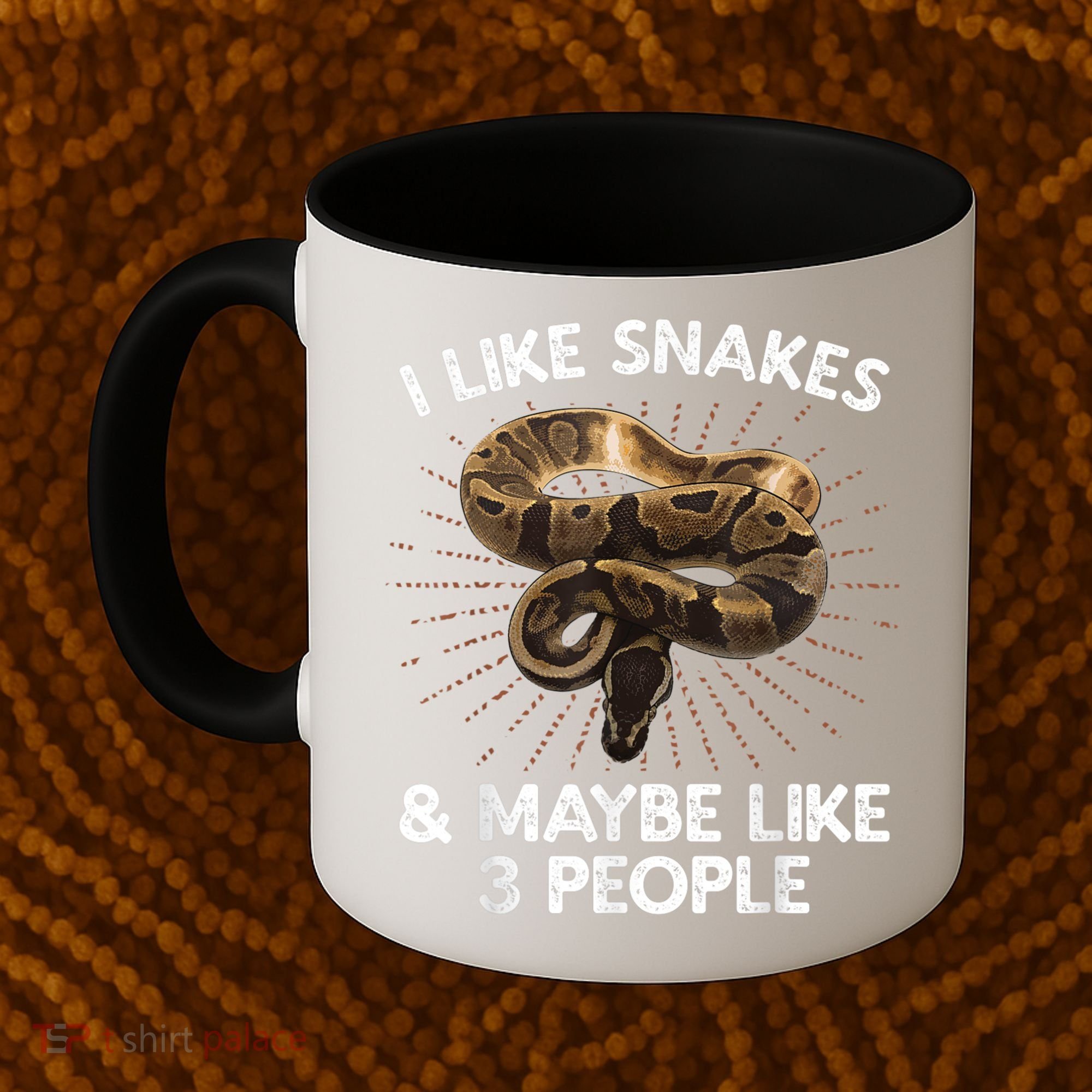 Cool Snake Art For Men Women Ball Python Rattlesnake Reptile Coffee Mug