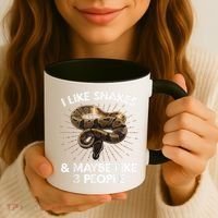 Cool Snake Art For Men Women Ball Python Rattlesnake Reptile Coffee Mug thumb 3