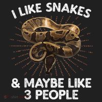 Cool Snake Art For Men Women Ball Python Rattlesnake Reptile Beanie thumb 2