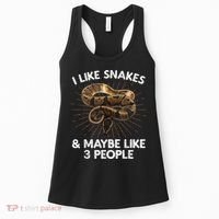 Cool Snake Art For Men Women Ball Python Rattlesnake Reptile Women's Tank Top thumb 0