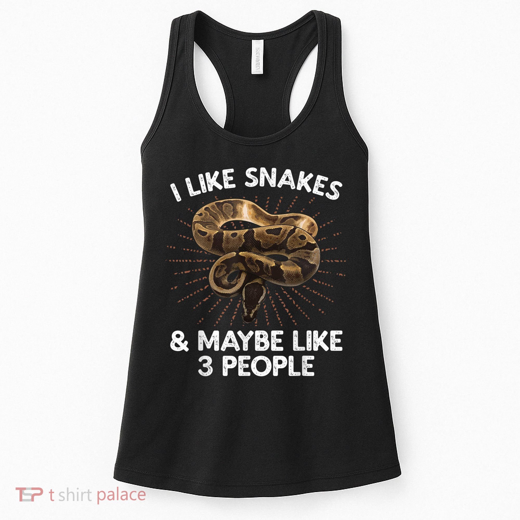 Cool Snake Art For Men Women Ball Python Rattlesnake Reptile Women's Tank Top