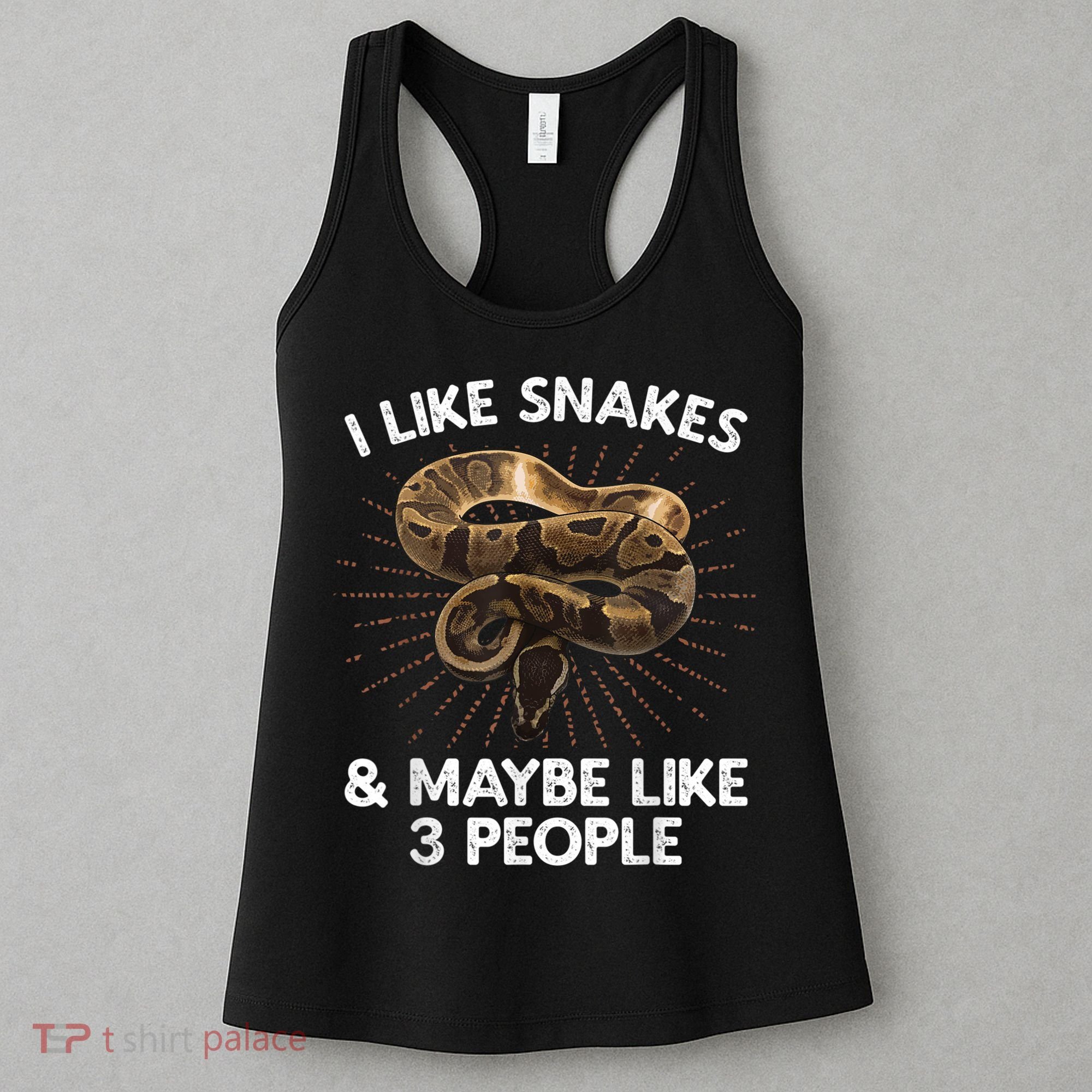Cool Snake Art For Men Women Ball Python Rattlesnake Reptile Women's Tank Top