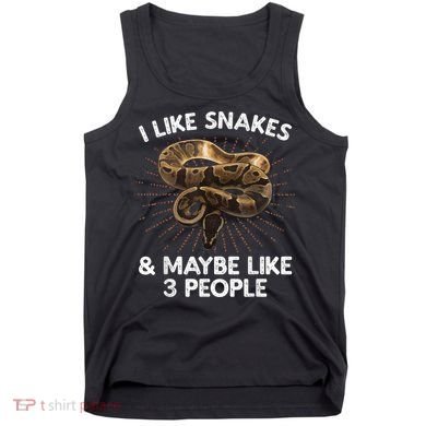Cool Snake Art For Men Women Ball Python Rattlesnake Reptile Tank Top