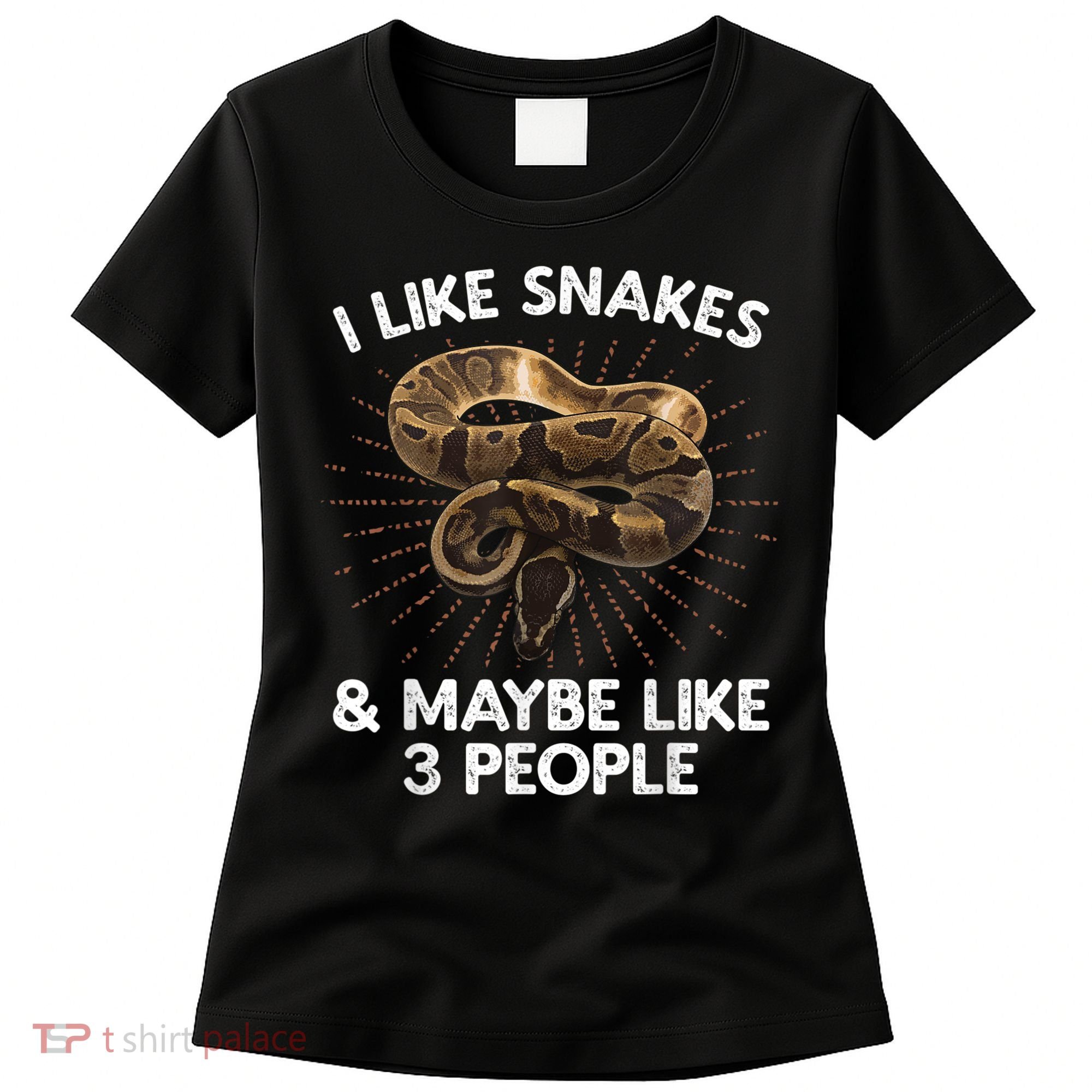 Cool Snake Art For Men Women Ball Python Rattlesnake Reptile Women's T-Shirt