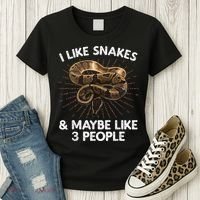 Cool Snake Art For Men Women Ball Python Rattlesnake Reptile Women's T-Shirt thumb 3
