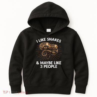 Cool Snake Art For Men Women Ball Python Rattlesnake Reptile Kids Hoodie