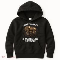 Cool Snake Art For Men Women Ball Python Rattlesnake Reptile Kids Hoodie thumb 0