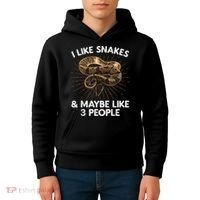 Cool Snake Art For Men Women Ball Python Rattlesnake Reptile Kids Hoodie thumb 4