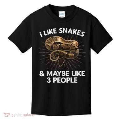 Cool Snake Art For Men Women Ball Python Rattlesnake Reptile Kids T-Shirt