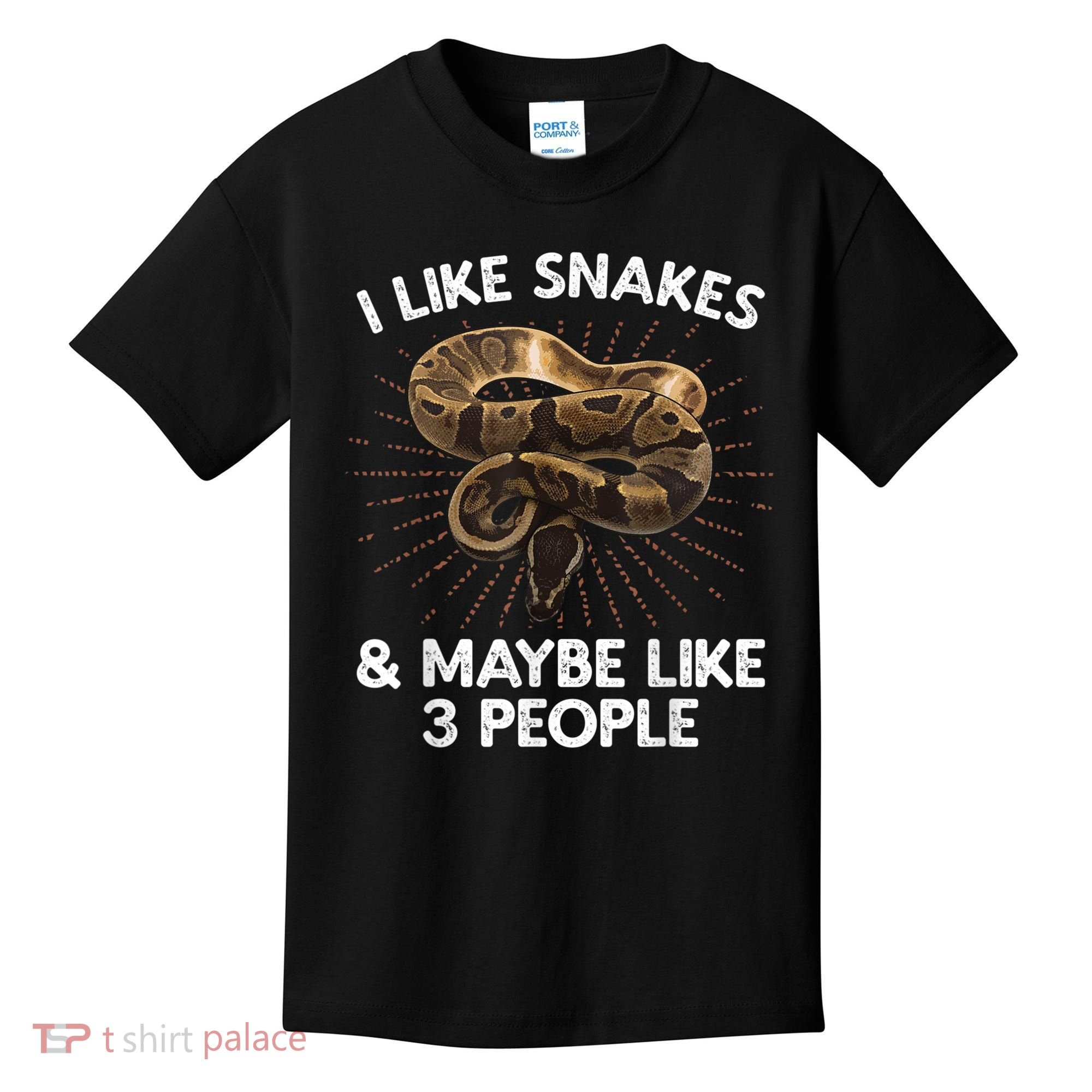 Cool Snake Art For Men Women Ball Python Rattlesnake Reptile Kids T-Shirt