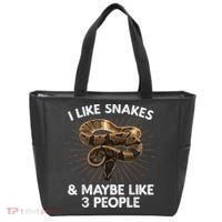 Cool Snake Art For Men Women Ball Python Rattlesnake Reptile Tote Bag thumb 0