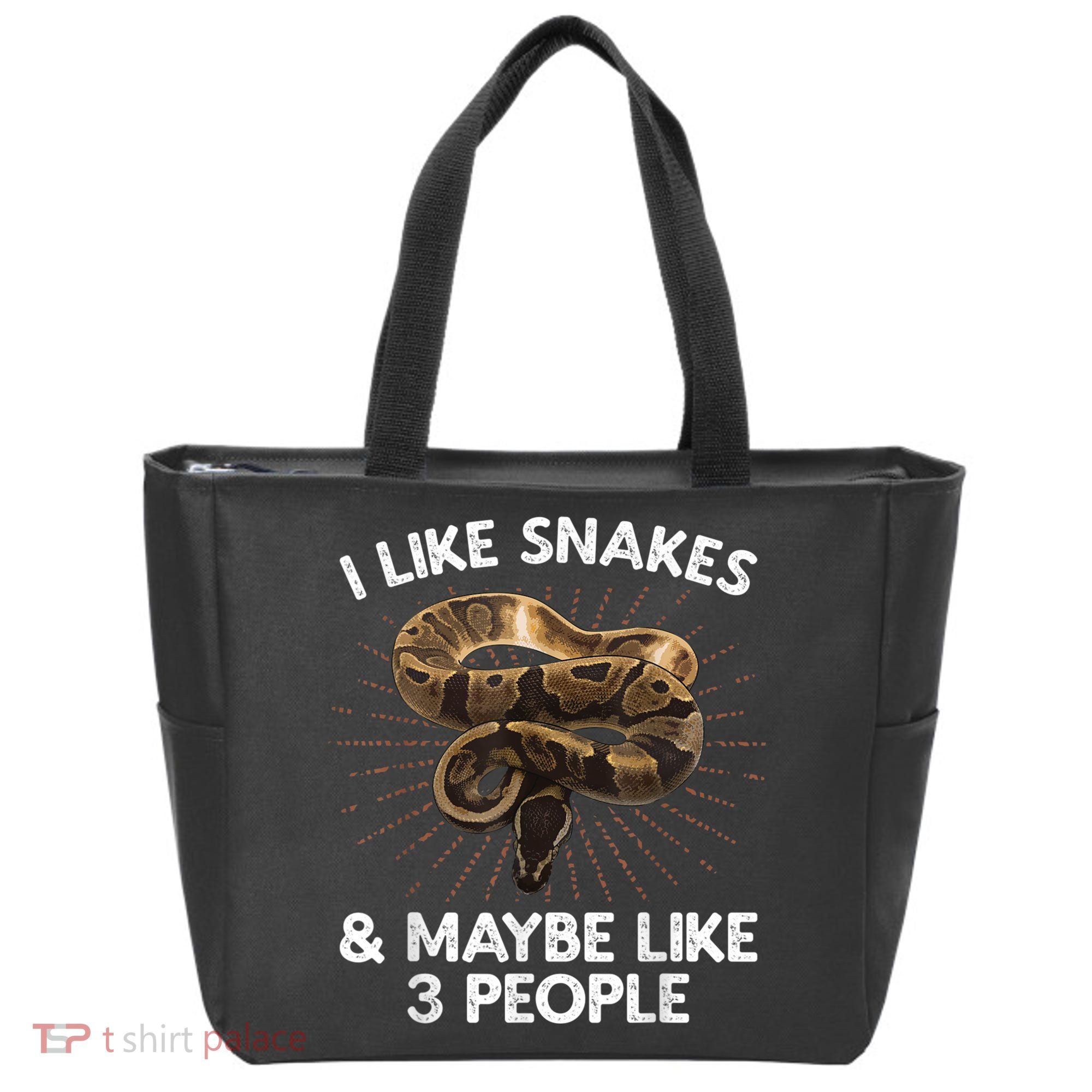 Cool Snake Art For Men Women Ball Python Rattlesnake Reptile Tote Bag