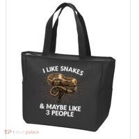 Cool Snake Art For Men Women Ball Python Rattlesnake Reptile Tote Bag thumb 3