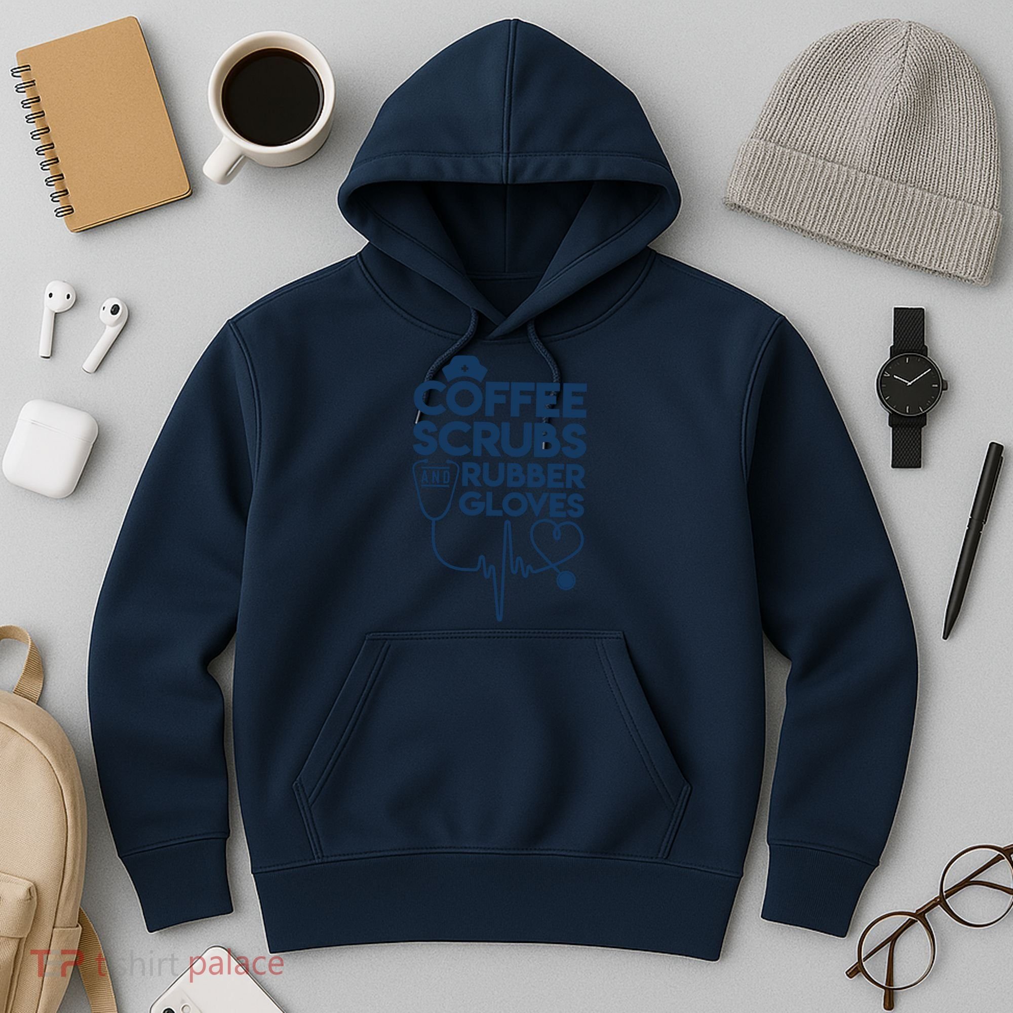 Coffee Scrubs And Rubber Hoodie