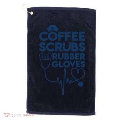 Coffee Scrubs And Rubber Golf Towel