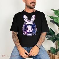 Cute Space Astronaut Bunny Rabbit Comfort Colors T-Shirt thumb 3