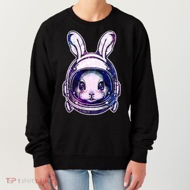 Cute Space Astronaut Bunny Rabbit Women's Sweatshirt