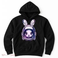 Cute Space Astronaut Bunny Rabbit Hoodie thumb 0