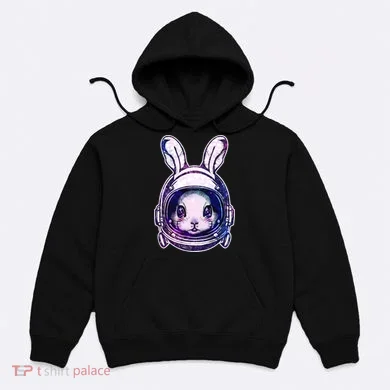 Cute Space Astronaut Bunny Rabbit Hoodie