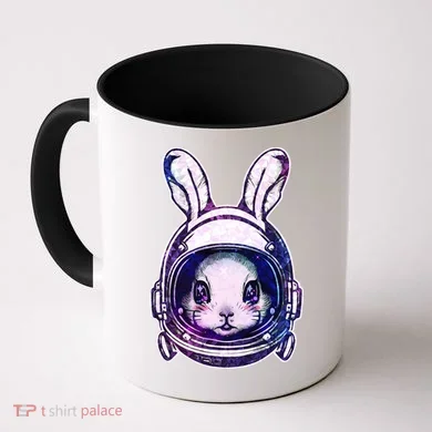 Cute Space Astronaut Bunny Rabbit Coffee Mug