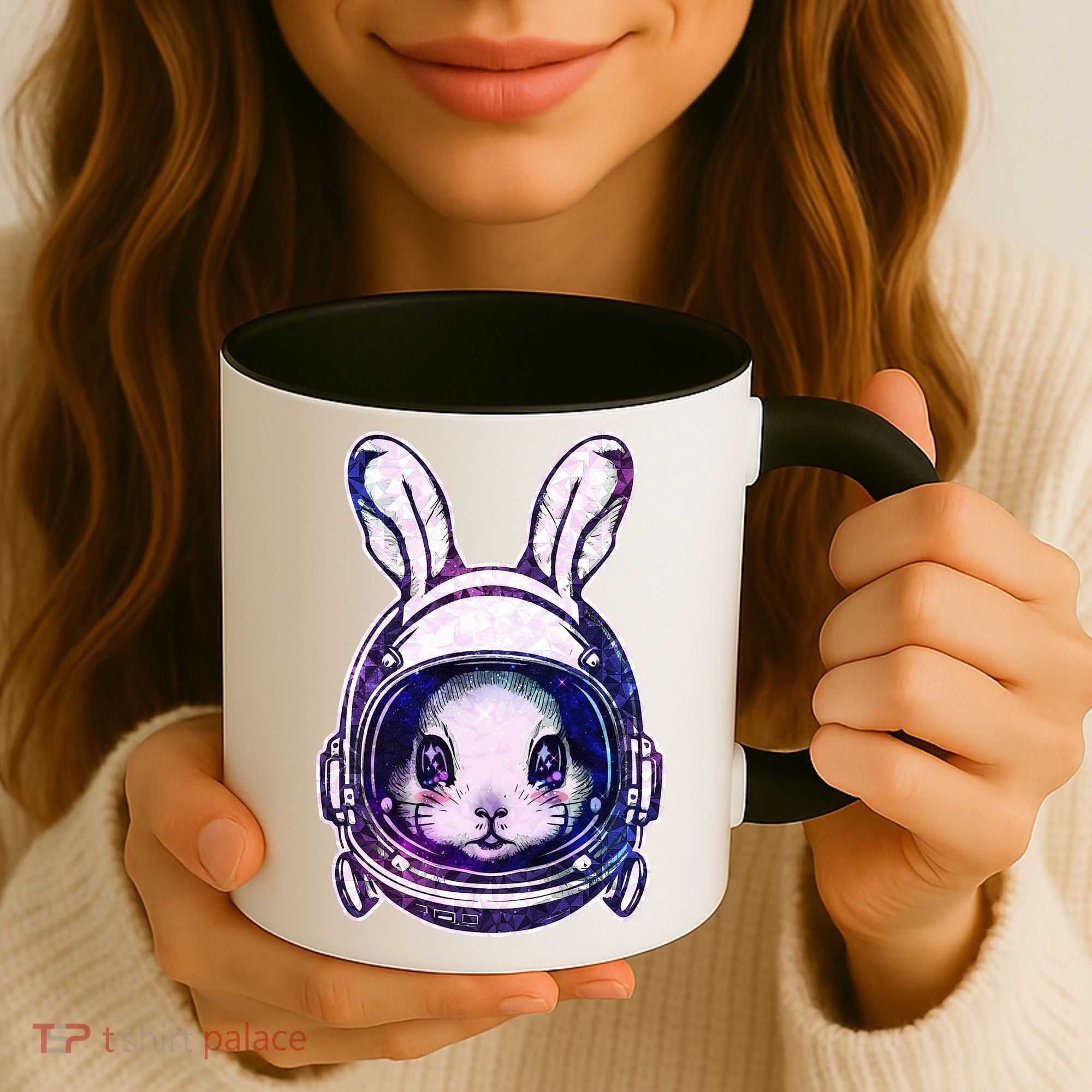 Cute Space Astronaut Bunny Rabbit Coffee Mug