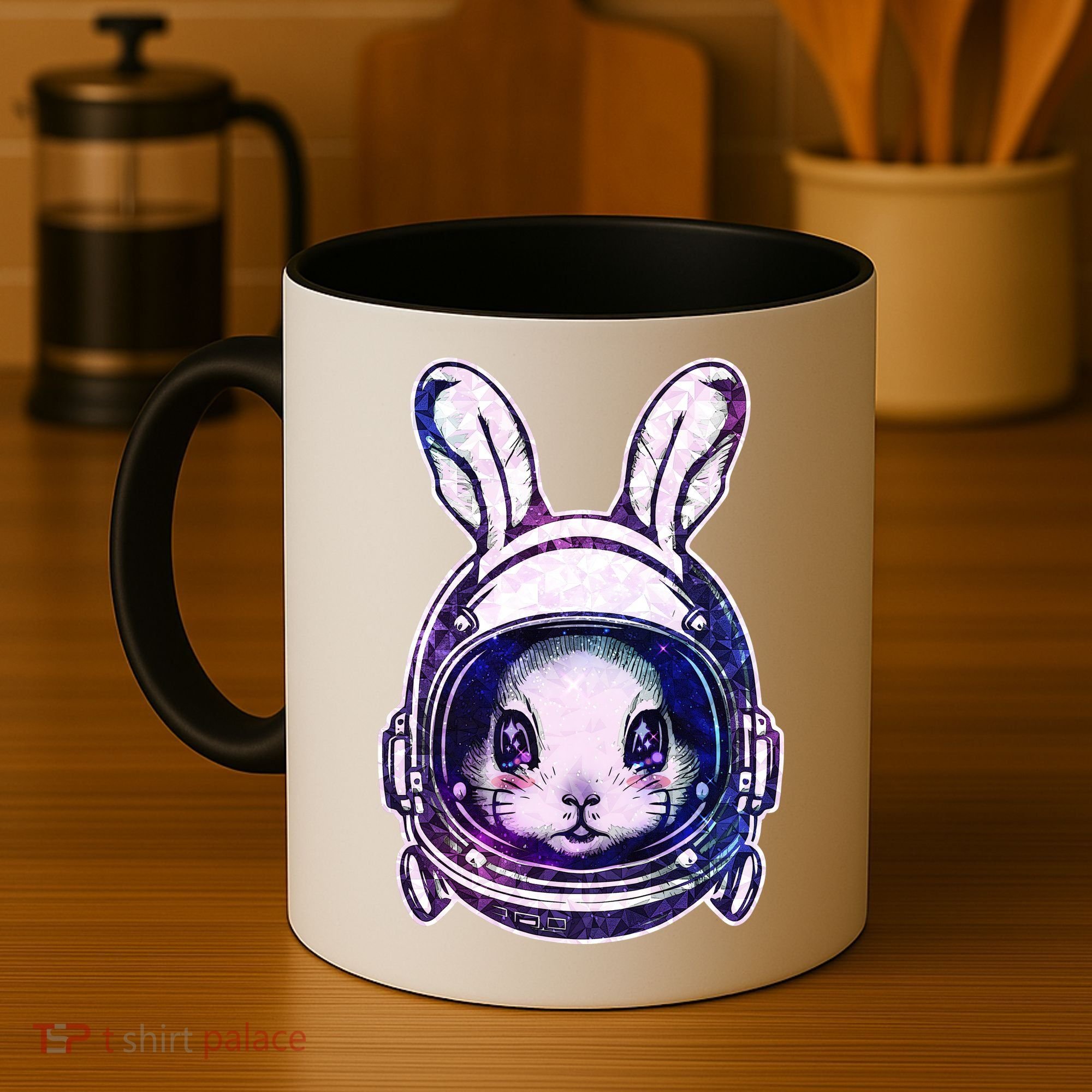 Cute Space Astronaut Bunny Rabbit Coffee Mug