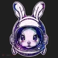 Cute Space Astronaut Bunny Rabbit Tumbler thumb 3