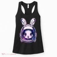 Cute Space Astronaut Bunny Rabbit Women's Tank Top thumb 0