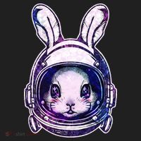 Cute Space Astronaut Bunny Rabbit Hat thumb 2