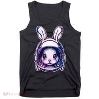 Cute Space Astronaut Bunny Rabbit Tank Top thumb 0