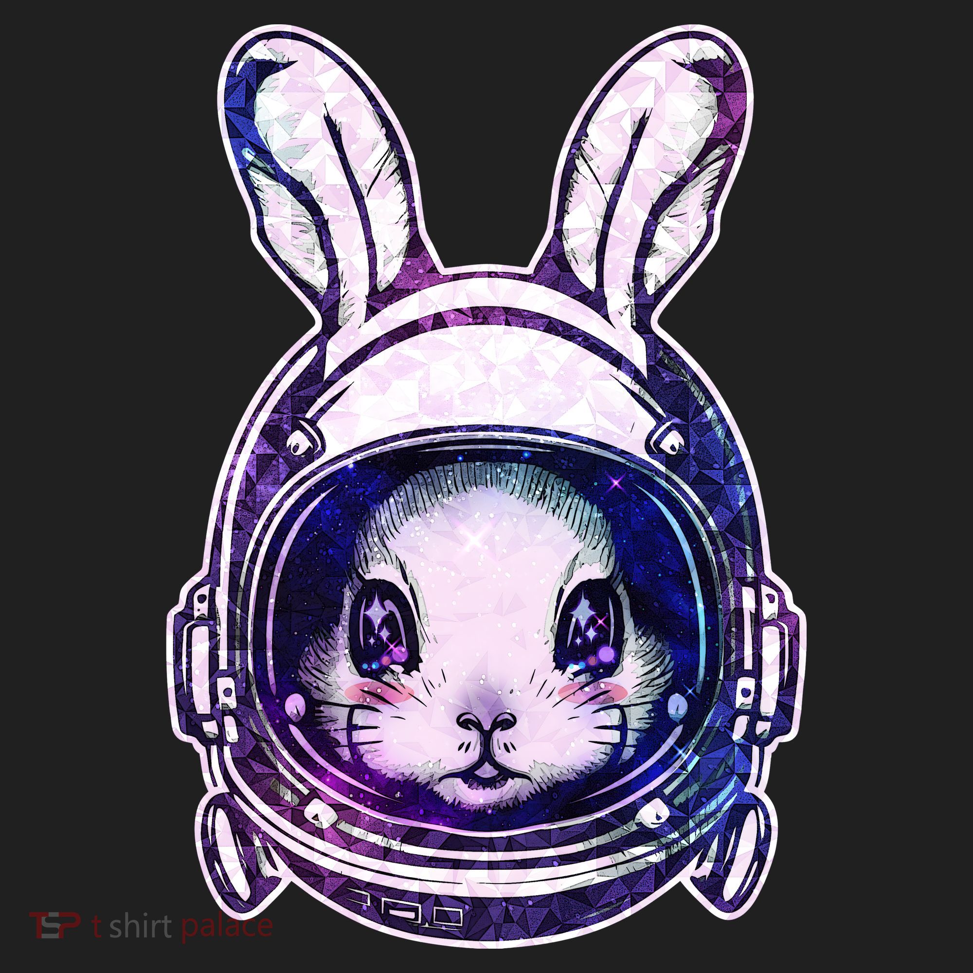 Cute Space Astronaut Bunny Rabbit Golf Towel