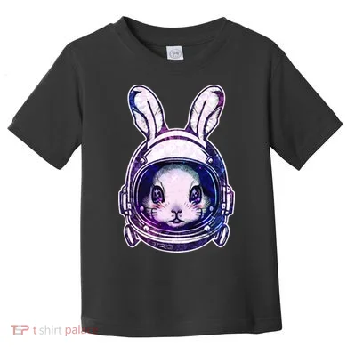 Cute Space Astronaut Bunny Rabbit Toddler T-Shirt