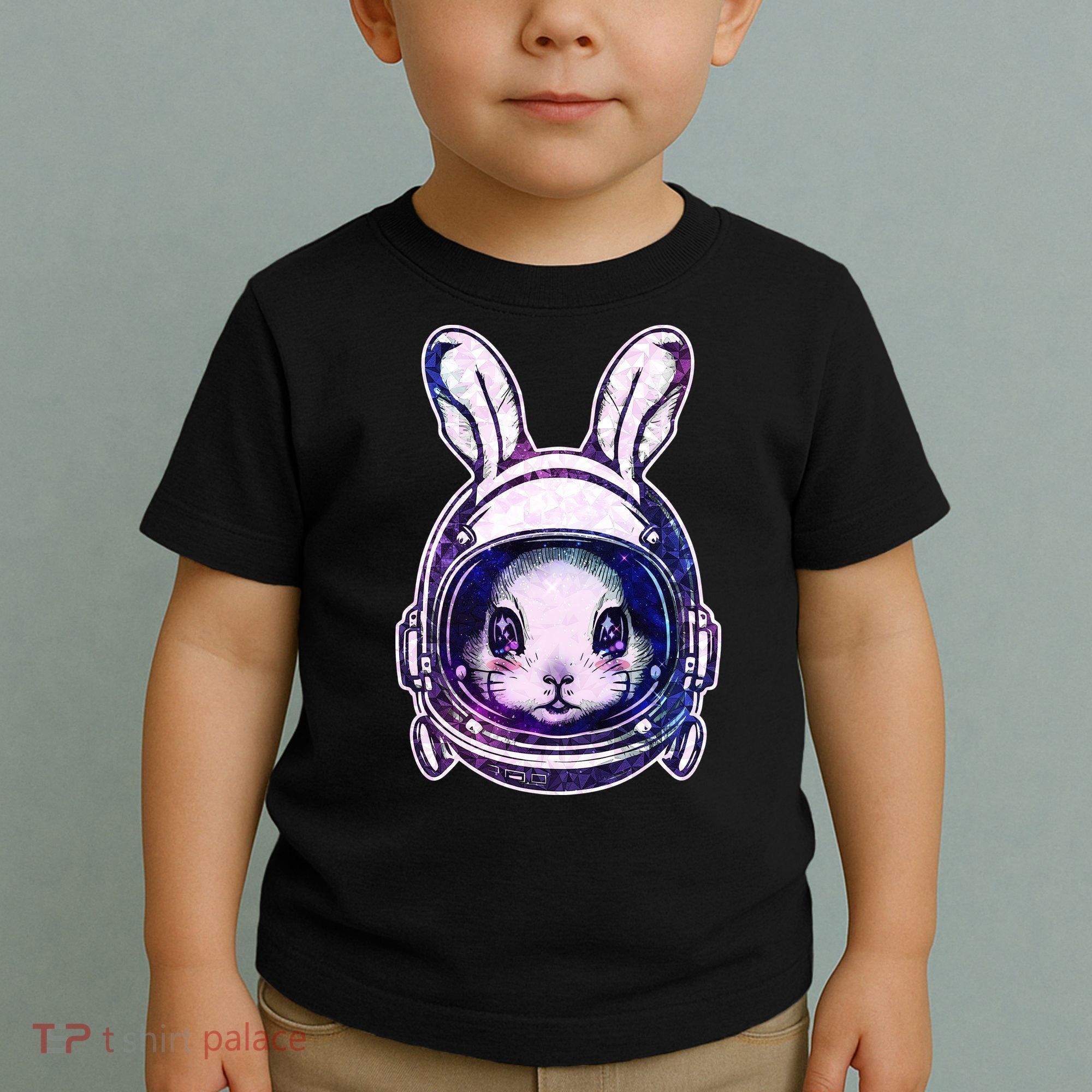 Cute Space Astronaut Bunny Rabbit Toddler T-Shirt
