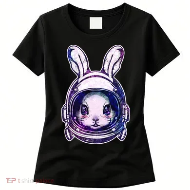 Cute Space Astronaut Bunny Rabbit Women's T-Shirt