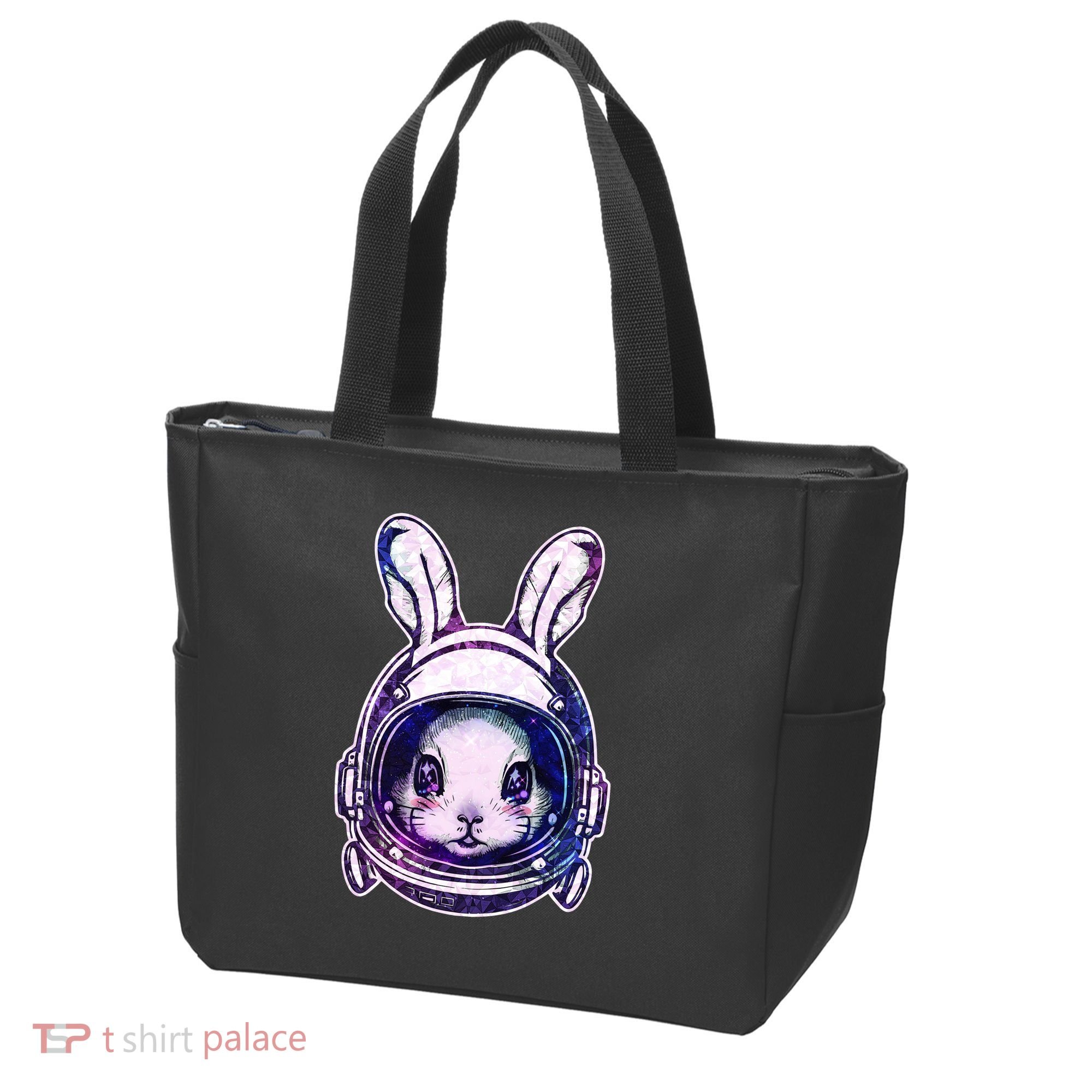 Cute Space Astronaut Bunny Rabbit Tote Bag