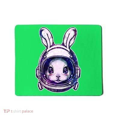 Cute Space Astronaut Bunny Rabbit Mousepad