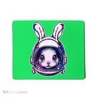 Cute Space Astronaut Bunny Rabbit Mousepad thumb 0