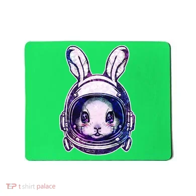 Cute Space Astronaut Bunny Rabbit Mousepad