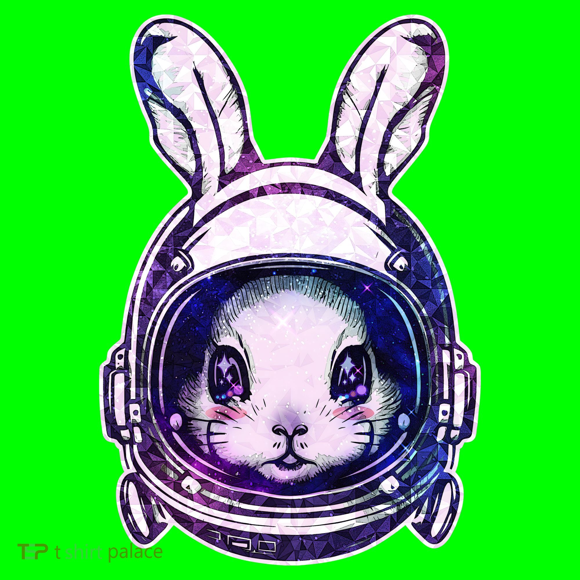 Cute Space Astronaut Bunny Rabbit Mousepad