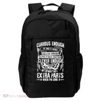 Curious Skilled And Clever Gift Funny Car Auto Truck Mechanic Meaningful Gift Backpack thumb 0