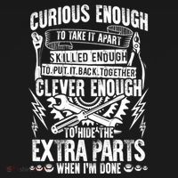 Curious Skilled And Clever Gift Funny Car Auto Truck Mechanic Meaningful Gift Ornament thumb 1