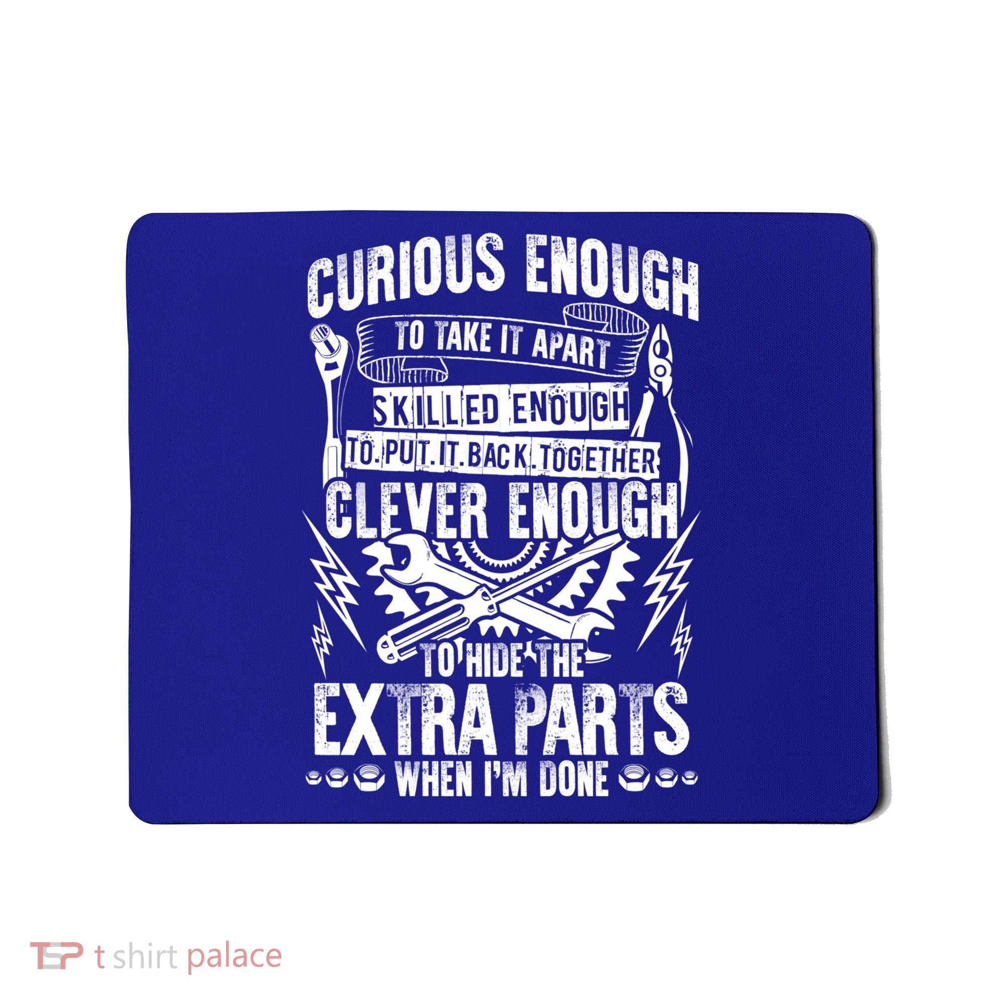 Curious Skilled And Clever Gift Funny Car Auto Truck Mechanic Meaningful Gift Mousepad