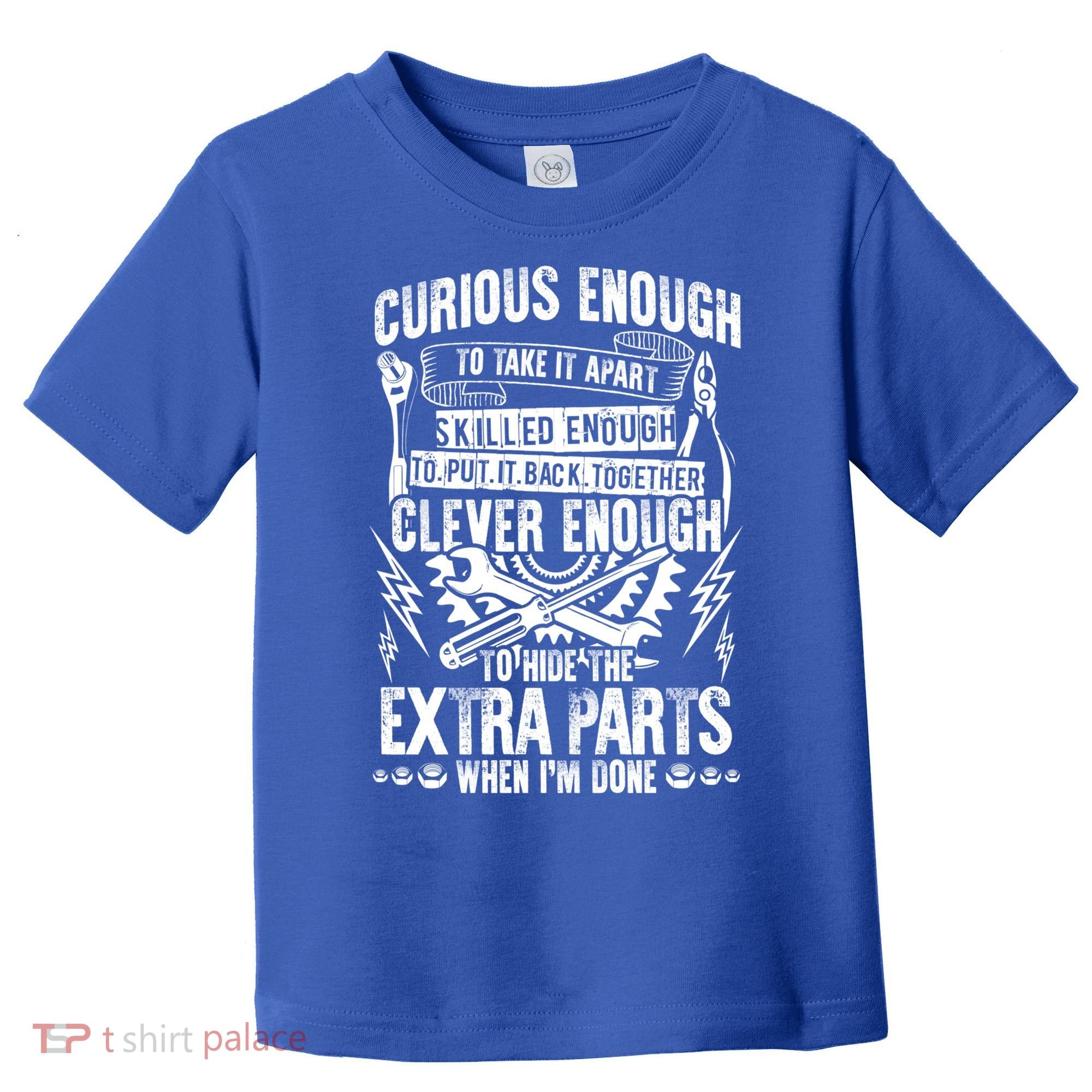 Curious Skilled And Clever Gift Funny Car Auto Truck Mechanic Meaningful Gift Toddler T-Shirt