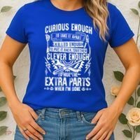 Curious Skilled And Clever Gift Funny Car Auto Truck Mechanic Meaningful Gift Women's T-Shirt thumb 2