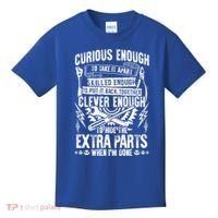 Curious Skilled And Clever Gift Funny Car Auto Truck Mechanic Meaningful Gift Kids T-Shirt thumb 0
