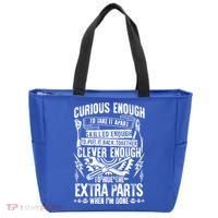 Curious Skilled And Clever Gift Funny Car Auto Truck Mechanic Meaningful Gift Tote Bag thumb 0